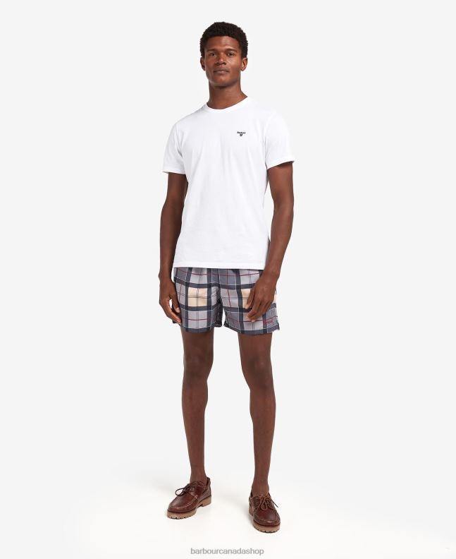 Barbour Clothing Men Aqua Tartan Tartan Swim Shorts 2BB2F1157