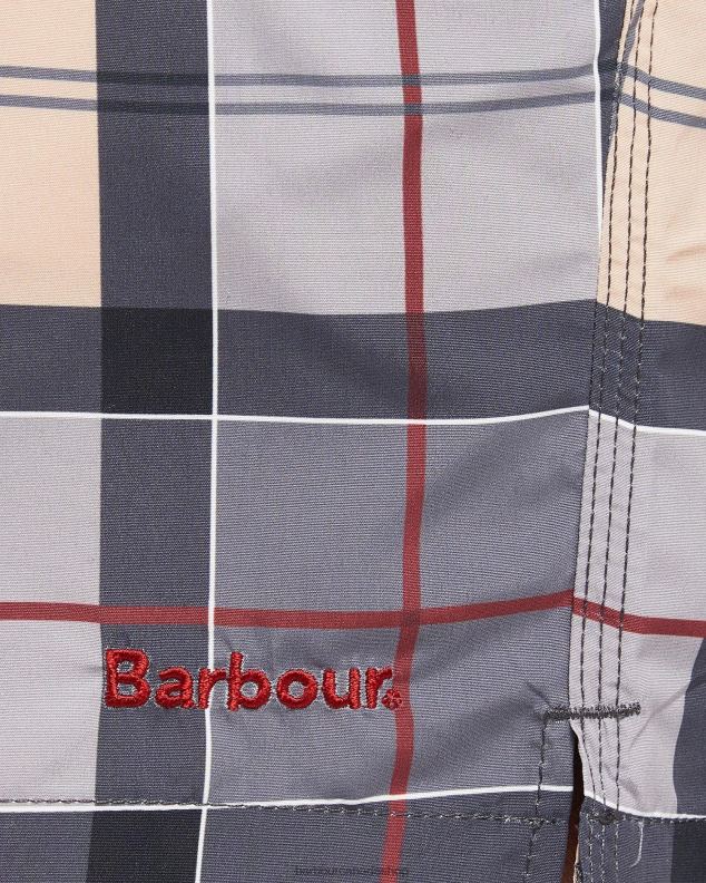 Barbour Clothing Men Aqua Tartan Tartan Swim Shorts 2BB2F1157