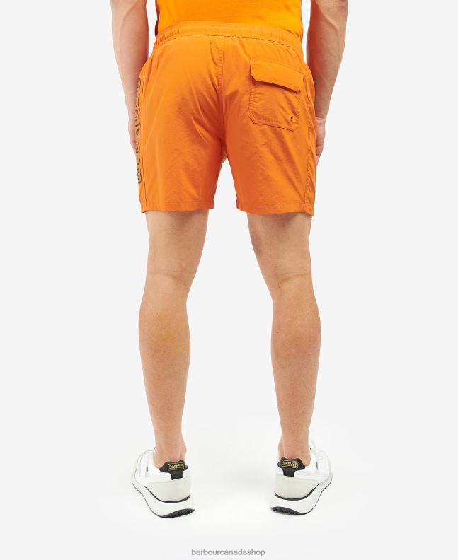 Barbour Clothing Men Night Sky Large Logo Swim Shorts 2BB2F1202