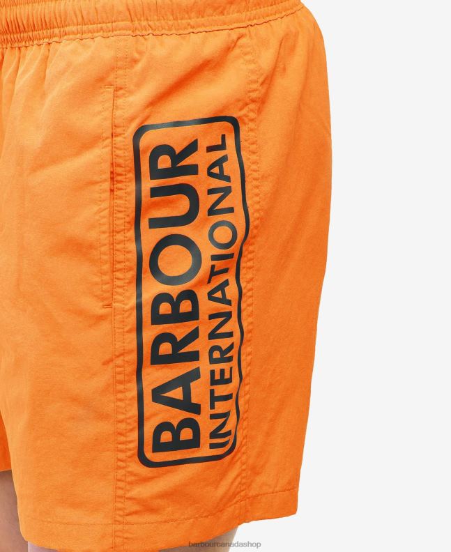 Barbour Clothing Men Night Sky Large Logo Swim Shorts 2BB2F1202