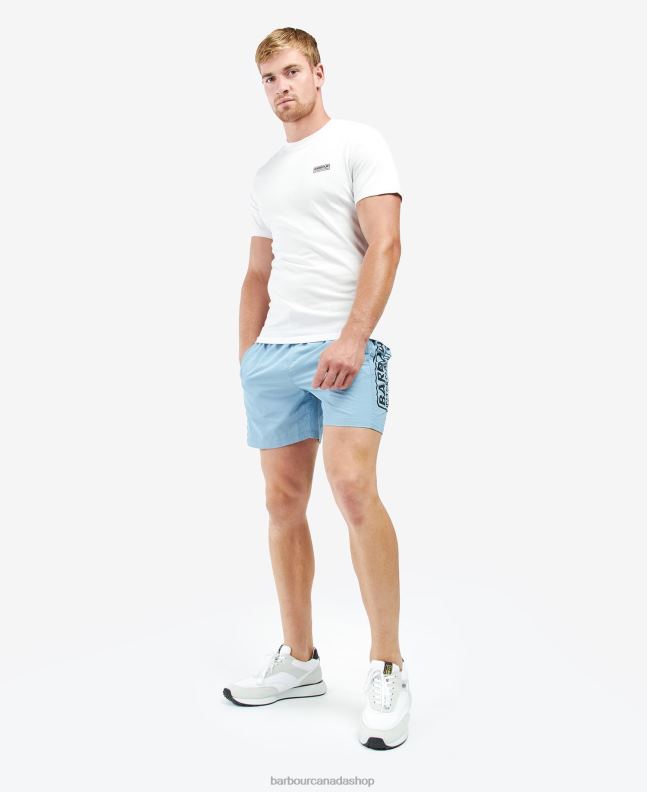 Barbour Clothing Men Night Sky Large Logo Swim Shorts 2BB2F1228