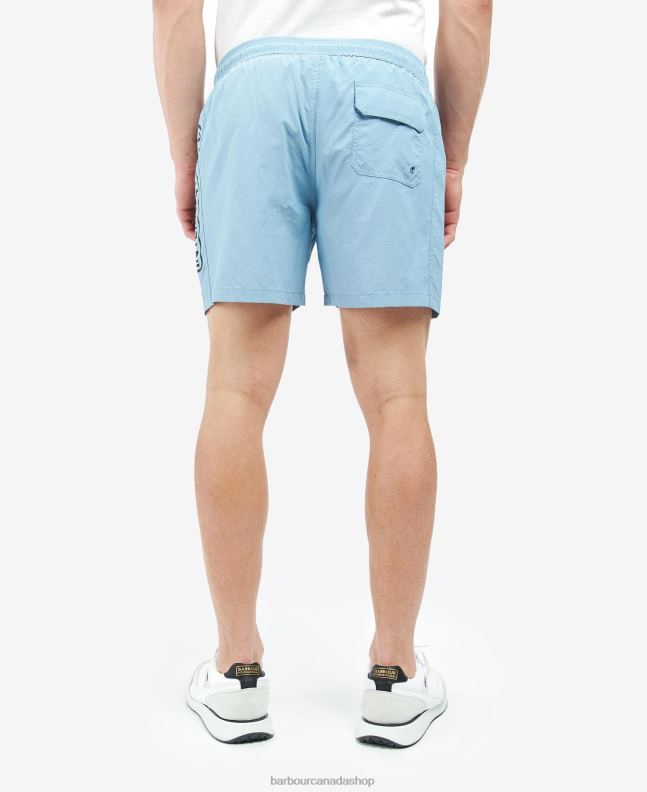 Barbour Clothing Men Night Sky Large Logo Swim Shorts 2BB2F1228