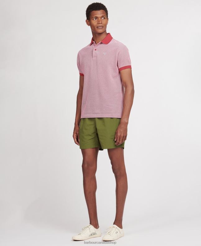 Barbour Clothing Men Olive Essential Logo 5\'\' Swim Shorts 2BB2F1194