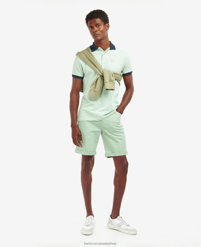 Barbour Clothing Men Washed Blue Twill Shorts 2BB2F1177