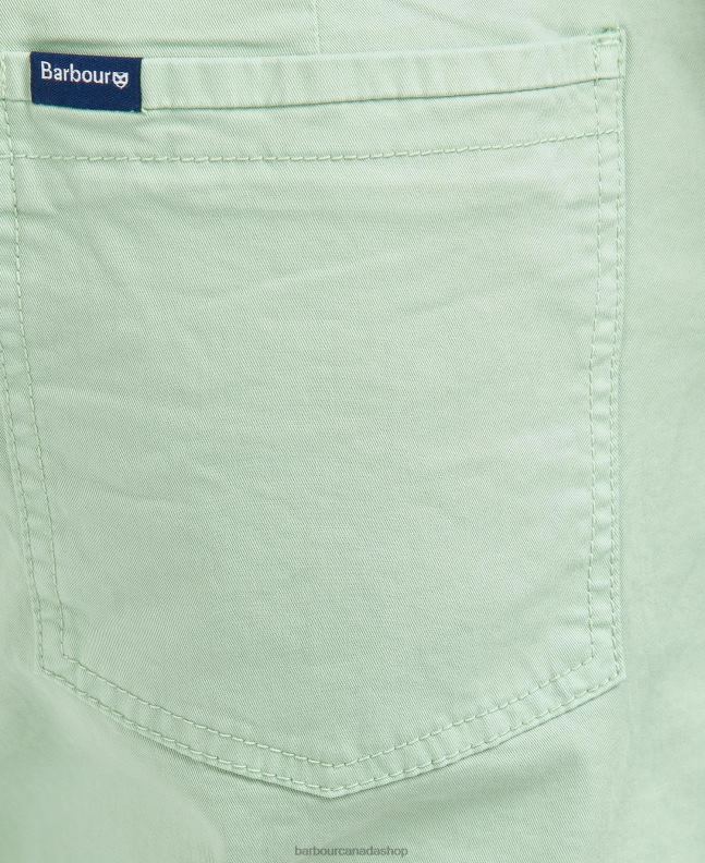 Barbour Clothing Men Washed Blue Twill Shorts 2BB2F1177