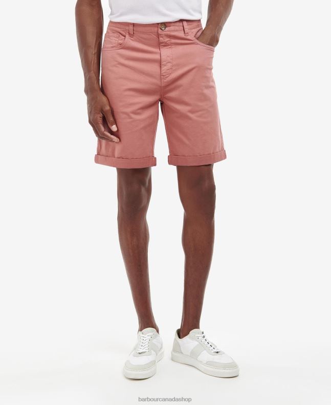 Barbour Clothing Men Washed Blue Twill Shorts 2BB2F1235