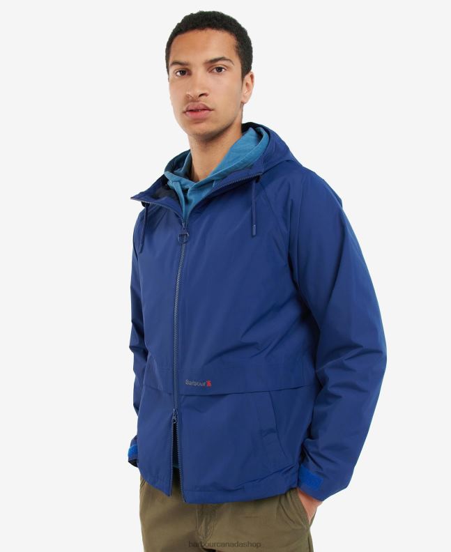 Barbour Clothing Men Inky Blue Pockle Waterproof Jacket 2BB2F180