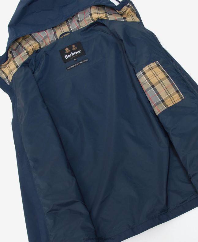 Barbour Clothing Men Navy/Dress Hooded Dormus Waterproof Jacket 2BB2F188