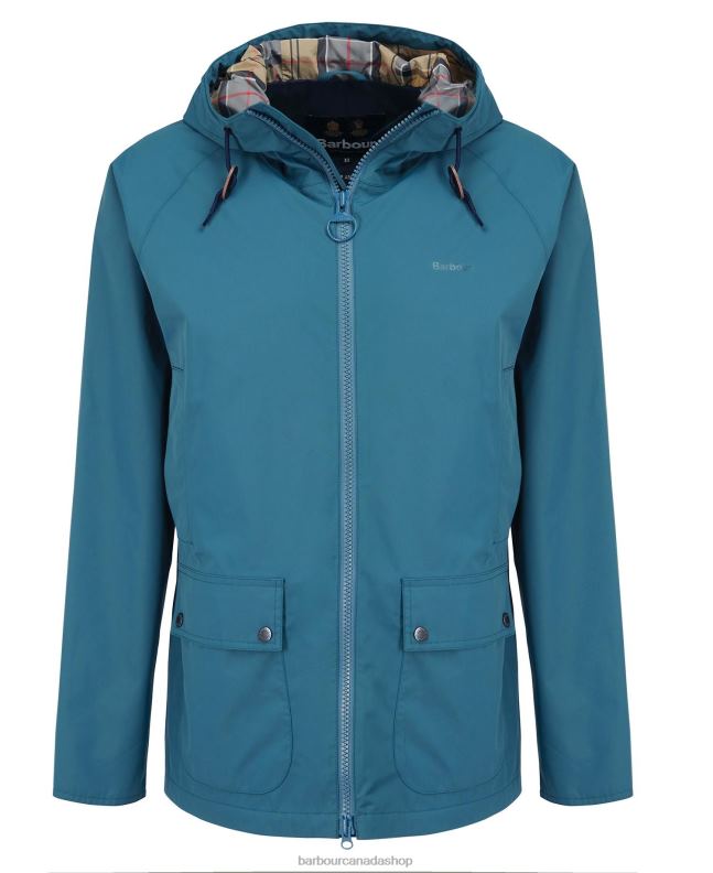 Barbour Clothing Men Navy/Dress Hooded Dormus Waterproof Jacket 2BB2F212