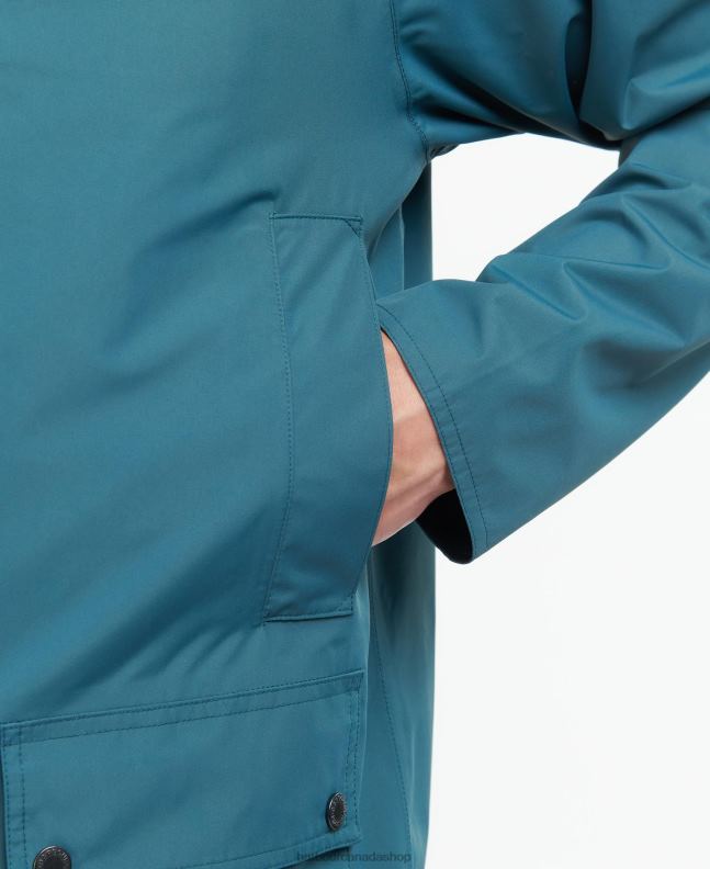 Barbour Clothing Men Navy/Dress Hooded Dormus Waterproof Jacket 2BB2F212