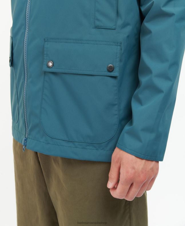 Barbour Clothing Men Navy/Dress Hooded Dormus Waterproof Jacket 2BB2F212