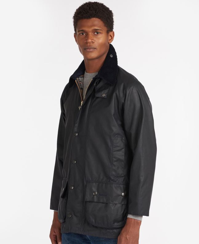 Barbour Clothing Men Black Beaufort Wax Jacket 2BB2F10