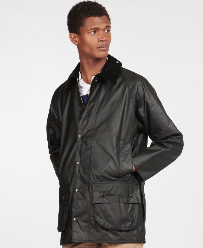 Barbour Clothing Men Black Beaufort Wax Jacket 2BB2F32