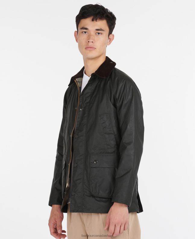 Barbour Clothing Men Black SL Bedale Waxed Cotton Jacket 2BB2F25