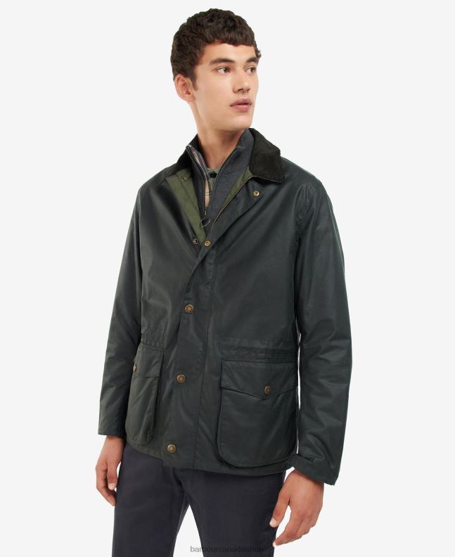 Barbour Clothing Men Classic Navy Kendle Waxed Jacket 2BB2F69