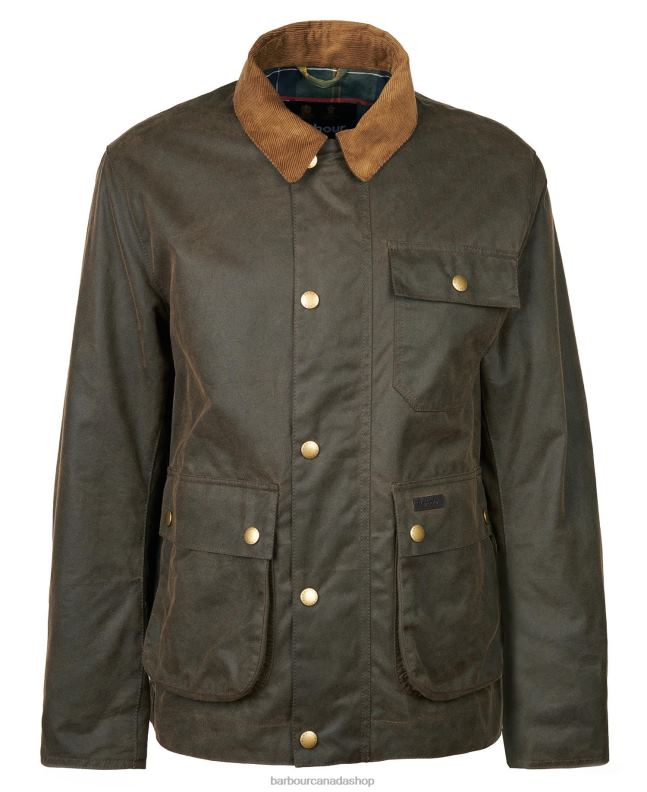 Barbour Clothing Men Navy/River Birch Tartan Meldon Waxed Jacket 2BB2F66