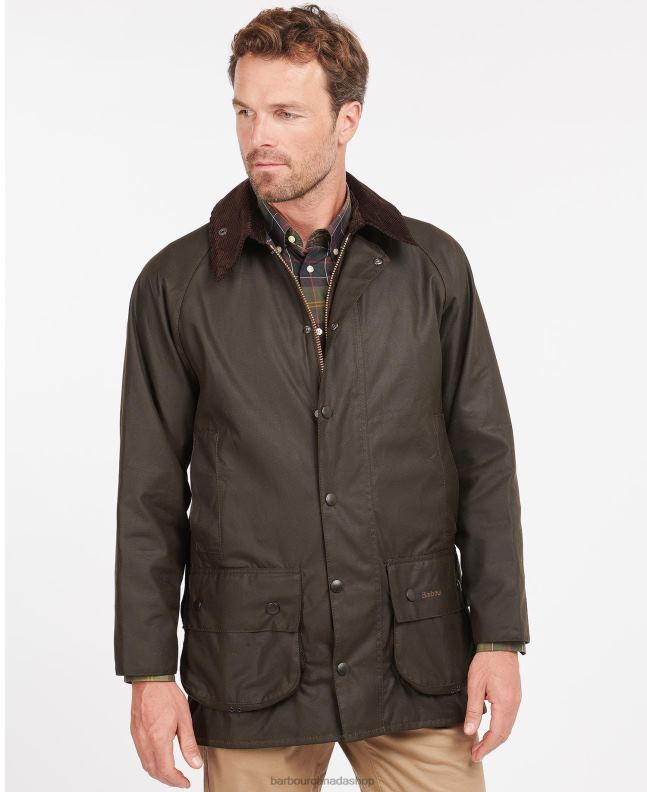 Barbour Clothing Men Olive Classic Beaufort Wax Jacket 2BB2F1