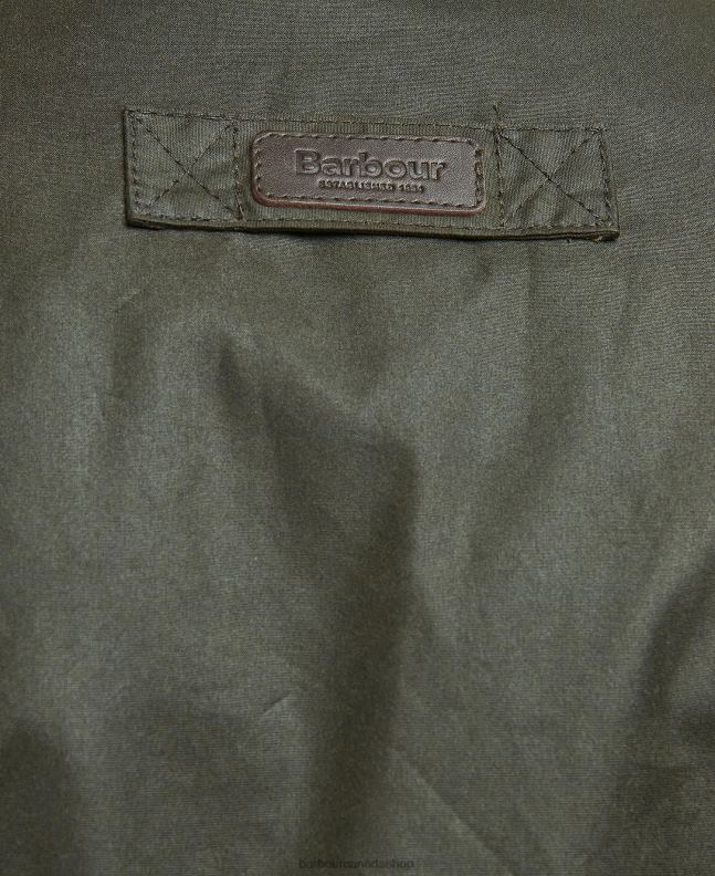 Barbour Clothing Men Olive/Classic Tartan Dunlin Waxed Jacket 2BB2F26