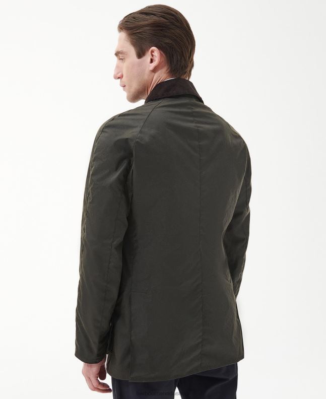 Barbour Clothing Men Olive Limited Edition Union Jack Ashby Wax Jacket 2BB2F3