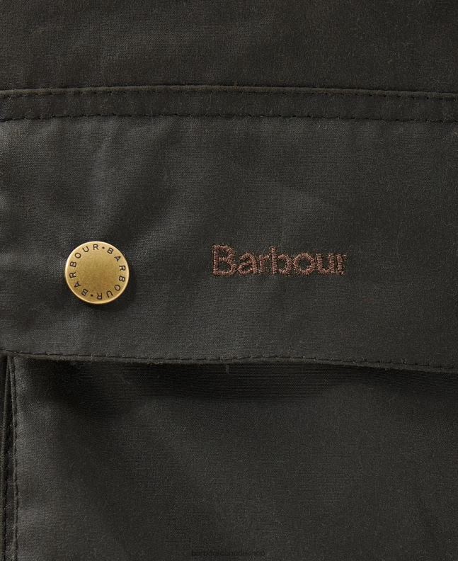 Barbour Clothing Men Olive Limited Edition Union Jack Ashby Wax Jacket 2BB2F3