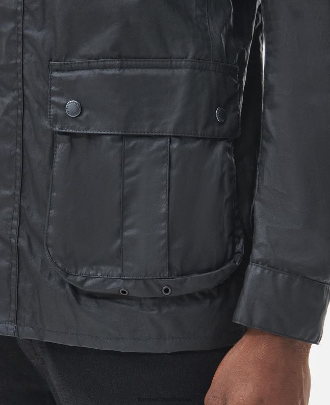 Barbour Clothing Men Sage Lightweight Duke Waxed Cotton Jacket 2BB2F48