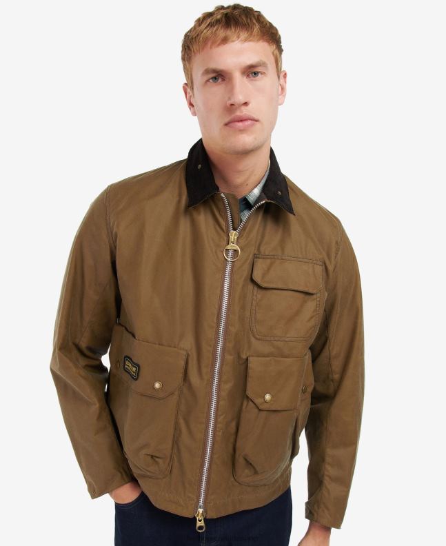 Barbour Clothing Men Sand Harlow Waxed Jacket 2BB2F64