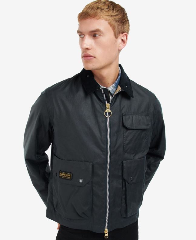 Barbour Clothing Men Sand Harlow Waxed Jacket 2BB2F67