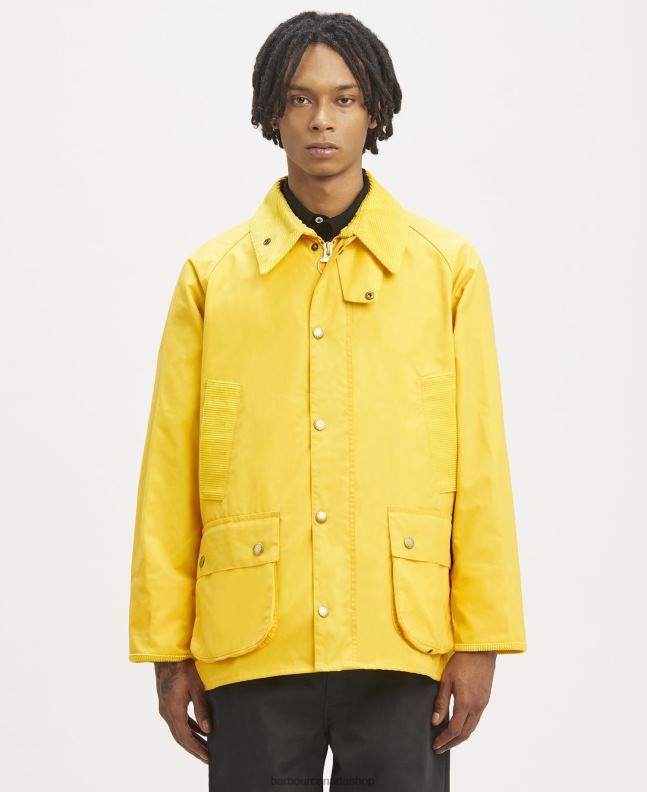 Palm Angels x Barbour Clothing Men Hot Pink Malik Bedale Wax Jacket 2BB2F68