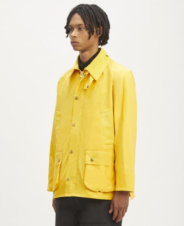 Palm Angels x Barbour Clothing Men Hot Pink Malik Bedale Wax Jacket 2BB2F68