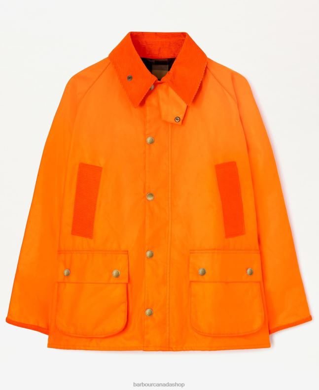 Palm Angels x Barbour Clothing Men Hot Pink Malik Bedale Wax Jacket 2BB2F70