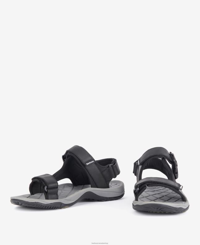 Barbour Footwear Men Classic Black Pendle Sports Sandals 2BB2F1301