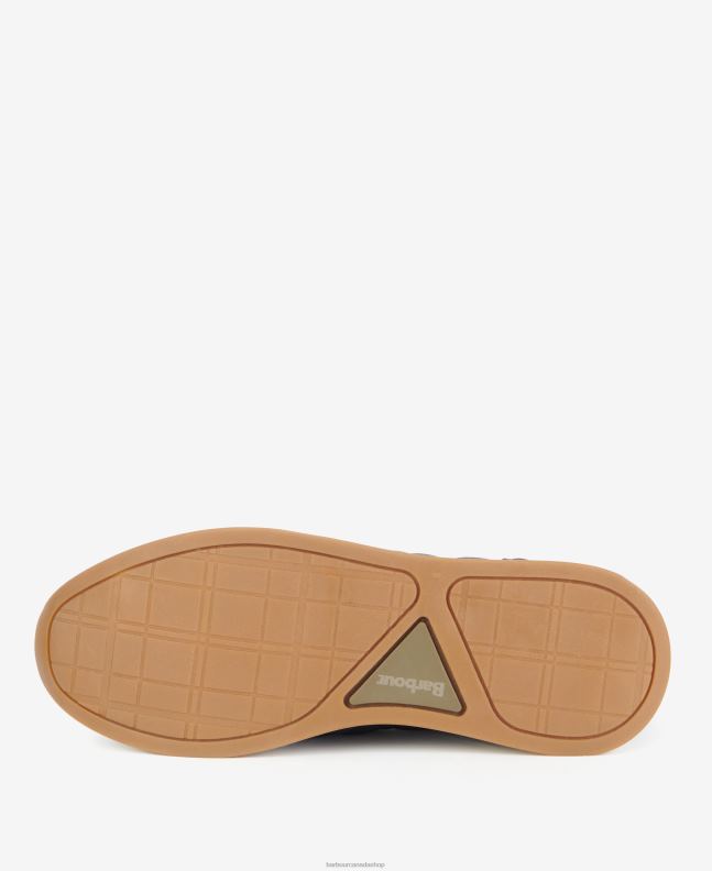 Barbour Footwear Men Classic Navy Seth Diamond-Quilted Trainers 2BB2F1314