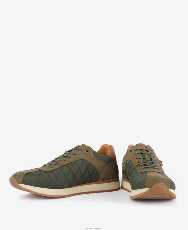 Barbour Footwear Men Classic Navy Seth Diamond-Quilted Trainers 2BB2F1317