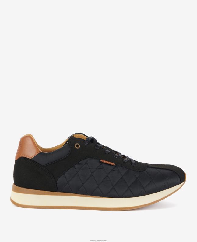 Barbour Footwear Men Classic Navy Seth Diamond-Quilted Trainers 2BB2F1322