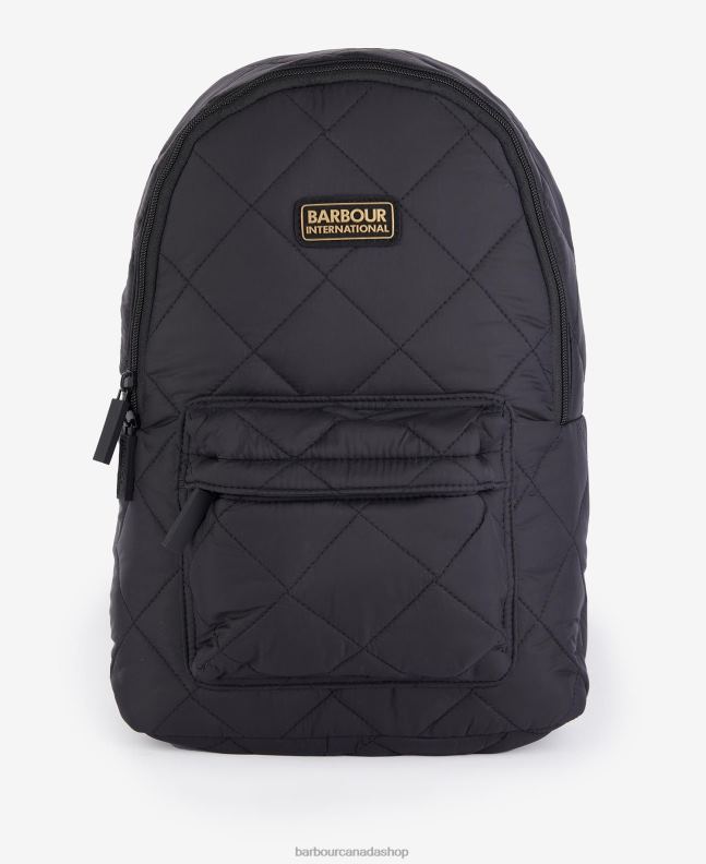 Barbour Accessories Women Black Chicane Quilted Backpack 2BB2F2390