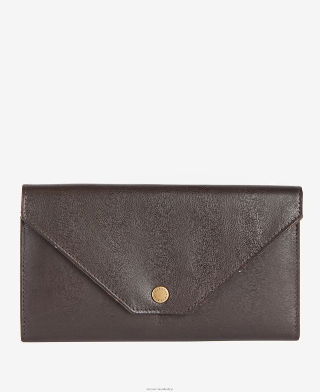 Barbour Accessories Women Brown Leather Travel Purse 2BB2F2398