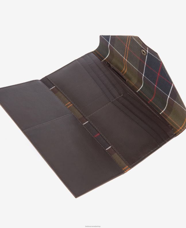 Barbour Accessories Women Brown Leather Travel Purse 2BB2F2398