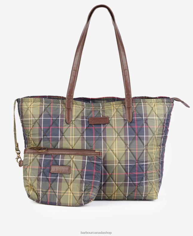 Barbour Accessories Women Classic Tartan Wetherham Quilted Tartan Tote 2BB2F2407