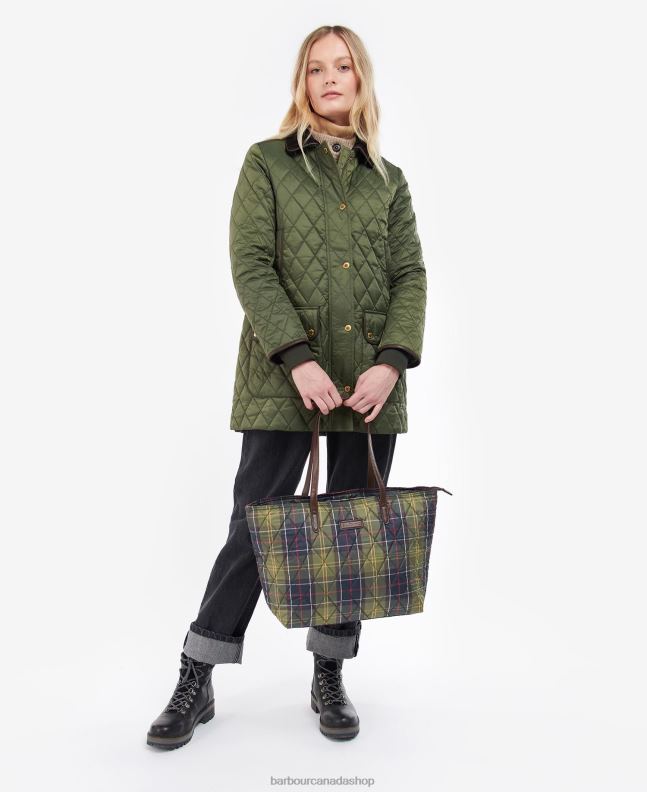 Barbour Accessories Women Classic Tartan Wetherham Quilted Tartan Tote 2BB2F2407