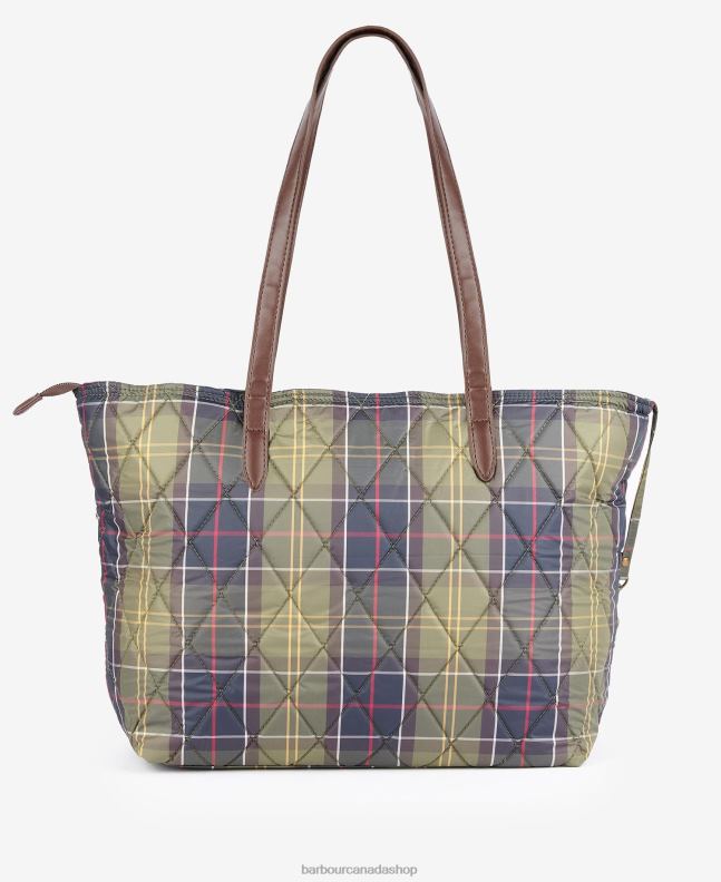 Barbour Accessories Women Classic Tartan Wetherham Quilted Tartan Tote 2BB2F2407