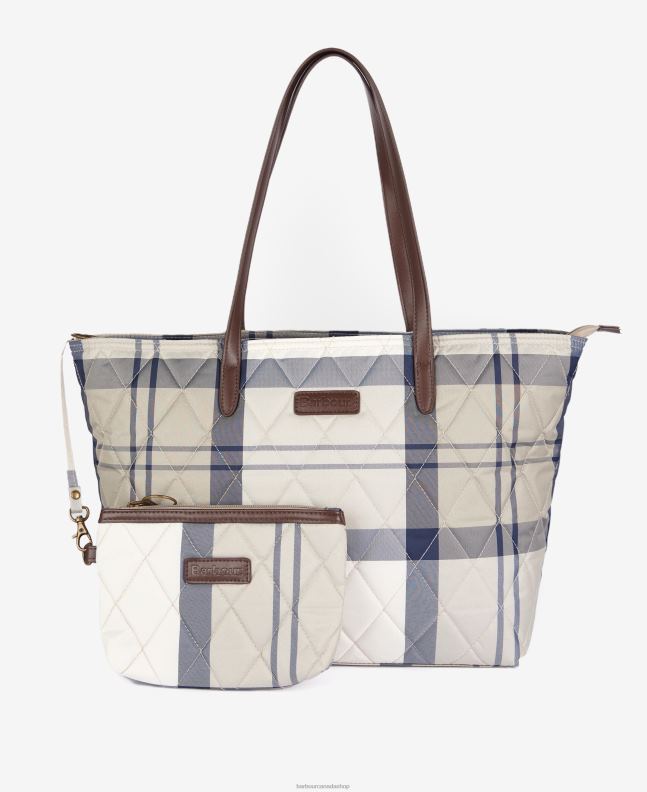 Barbour Accessories Women Classic Tartan Wetherham Quilted Tote Bag 2BB2F2389