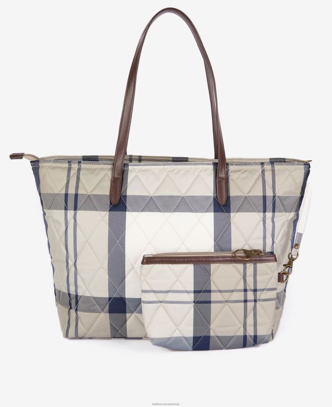 Barbour Accessories Women Classic Tartan Wetherham Quilted Tote Bag 2BB2F2389