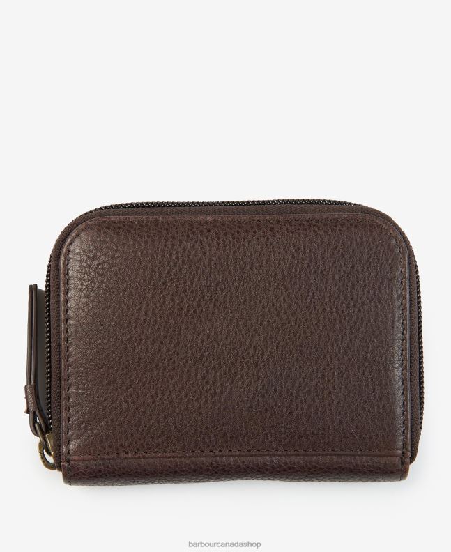 Barbour Accessories Women Dark Brown Laire Leather Purse 2BB2F2397