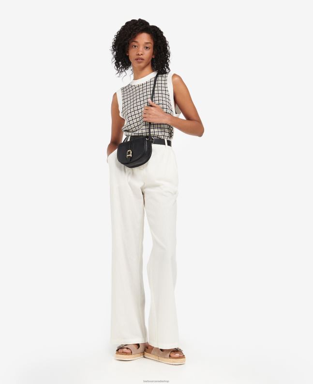 Barbour Accessories Women Dark Brown Laire Leather Saddle Bag 2BB2F2403