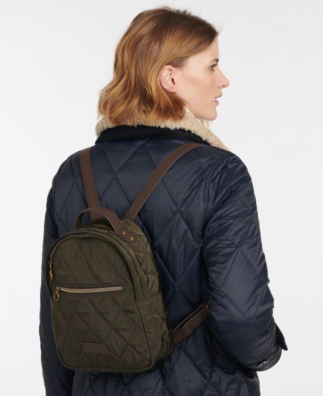 Barbour Accessories Women Hessian Witford Quilted Backpack 2BB2F2392