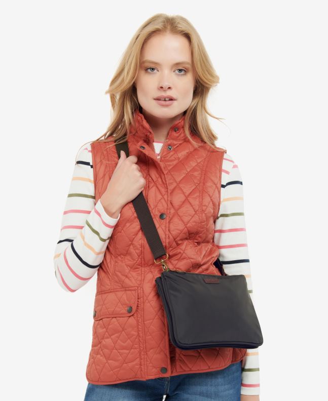 Barbour Accessories Women Olive Ella Double Zip Crossbody Bag 2BB2F2400