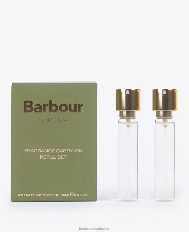 Barbour Accessories Women Classic Green Her Perfume Travel Size Refill Set 2BB2F2412