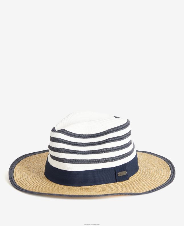 Barbour Accessories Women Navy/Ecru Kenmore Fedora 2BB2F2428