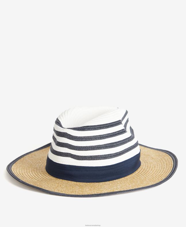 Barbour Accessories Women Navy/Ecru Kenmore Fedora 2BB2F2428