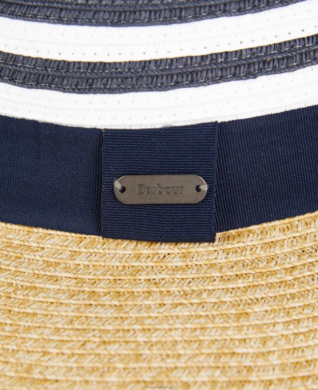 Barbour Accessories Women Navy/Ecru Kenmore Fedora 2BB2F2428